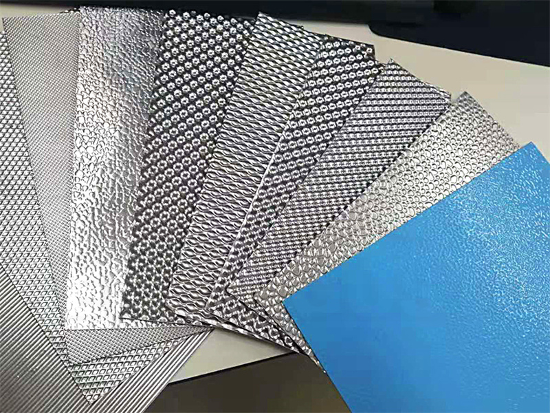 Embossed aluminum plate