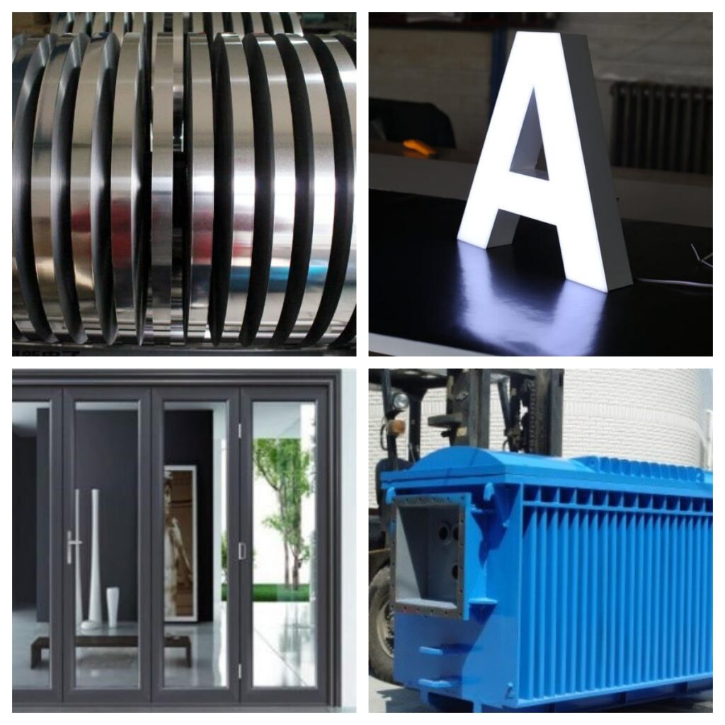 Use of aluminum strip