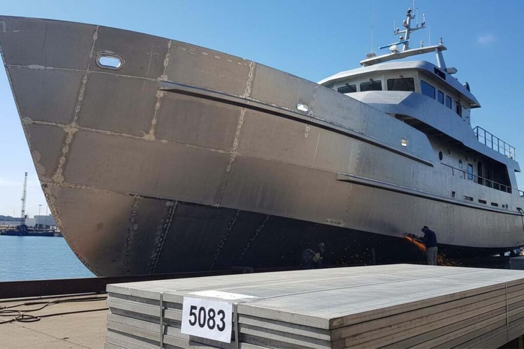 5083 aluminum sheet used in shipbuilding marine hull
