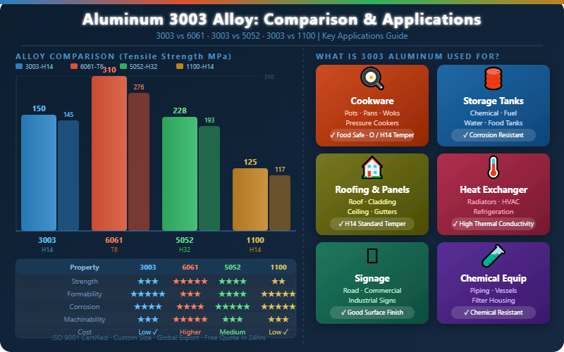 Aluminum 3003 Alloy — Alloy Comparison & Application Scenarios