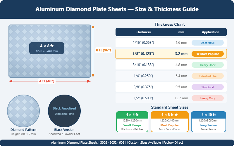 Size & Thickness Chart